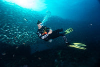 Scuba diver at Chumphon Pinnacle