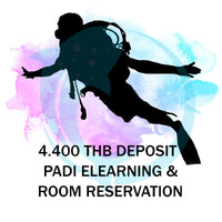 Dépôt 4.200 THB. PADI-learning et réservation de chambre (plus de 2 nuits)